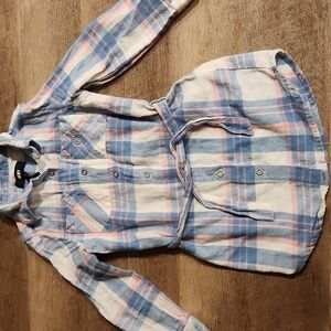 DKNY Flannel Belted Shirt Dress. SIZE 5